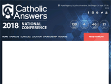 Tablet Screenshot of catholicanswersconference.com